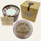 Personalisierte Duftkerze „Glück ist dich als Mama zu haben“ – Das perfekte Geschenk für Mütter