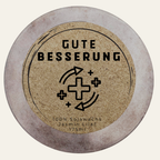 Handgemachte Duftkerze „Gute Besserung“ – Personalisierbares Geschenk für Genesung