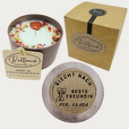 Personalisierte Kerze Beste Freundin | Geschenk mit Name & Symbol | Handmade Sojawachs 175ml | DochtFreunde