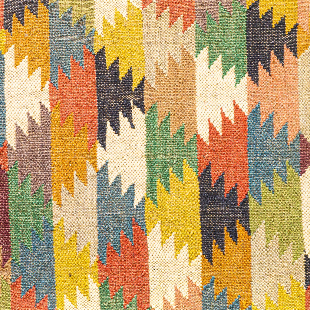 Kelim Teppich Läufer Wolle & Jute Indisch 60x100cm Handgewebt Orient Teppich AO