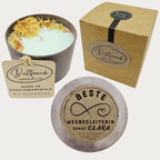 Personalisierte Kerze Beste Freundin | Geschenk mit Name & Symbol | Handmade Sojawachs 175ml | DochtFreunde