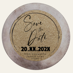 Handgemachte Duftkerze „Save The Date“ – Personalisierbares Geschenk für unvergessliche Moment