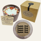 Handgemachte Duftkerze „Thank You“ – Personalisierbares Geschenk für tiefste Dankbarkeit