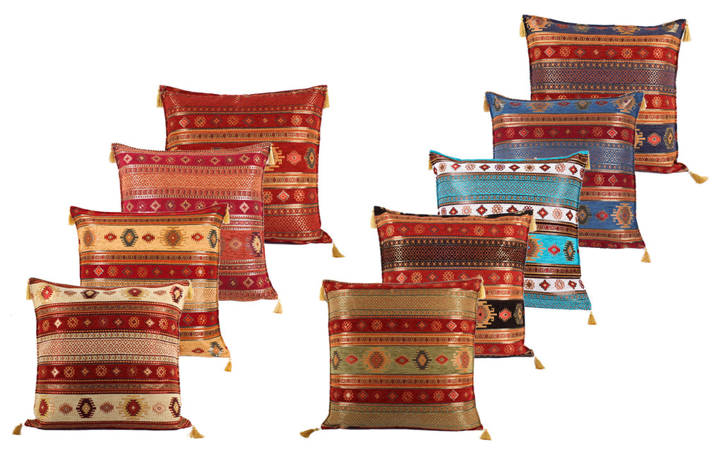 Kissenbezüge im Kelim-Muster – In 11 Farben und 4 Größen erhältlich