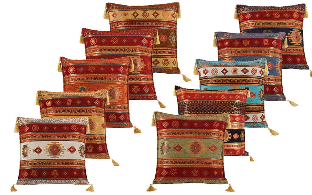 Kissenbezüge im Kelim-Muster – In 11 Farben und 4 Größen erhältlich
