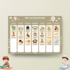 Ramadan Wochen- & Tagesplaner Bundle Kinder mit 280 Klett-Routinekarten | Islamisches Aktivitäts-Set | BALLONTRÄUME