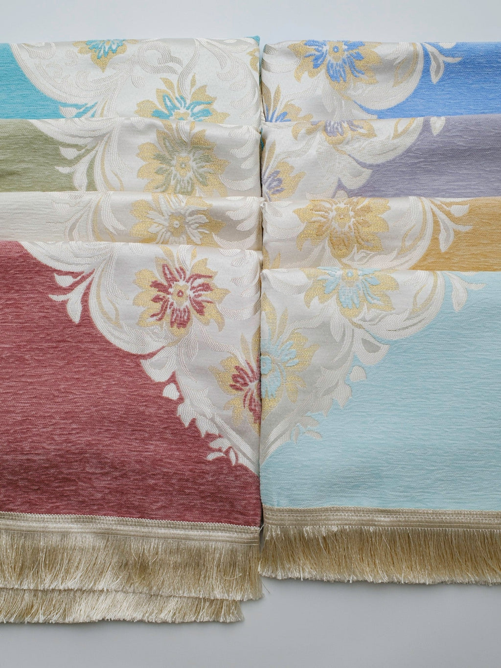 Gory  Majestic Bloom Prayer Mat  | Jacquard-Woven Soft Acrylic Blend | Elegant Floral Arch Design