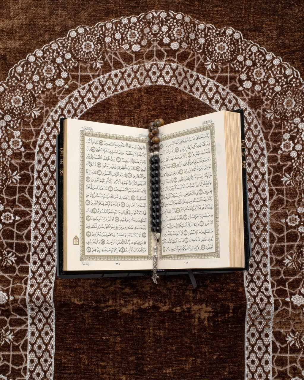 Qur’an Arabic Kaaba-Inspired - Velvet  with Gold Embroidery
