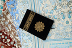 Qur’an Arabic Kaaba-Inspired - Velvet  with Gold Embroidery