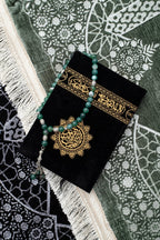 Qur’an Arabic Kaaba-Inspired - Velvet  with Gold Embroidery