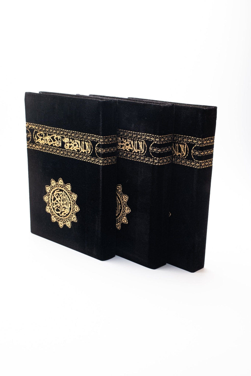 Qur’an Arabic Kaaba-Inspired - Velvet  with Gold Embroidery