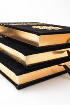 Qur’an Arabic Kaaba-Inspired - Velvet  with Gold Embroidery