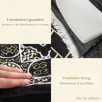 Kaaba Padded Prayer Mat — Luxus Velvet Sejadah  | Extra Comfort for Seniors & Sensitive Knees | Removable Cushion
