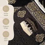 Kaaba Padded Prayer Mat — Luxus Velvet Sejadah  | Extra Comfort for Seniors & Sensitive Knees | Removable Cushion