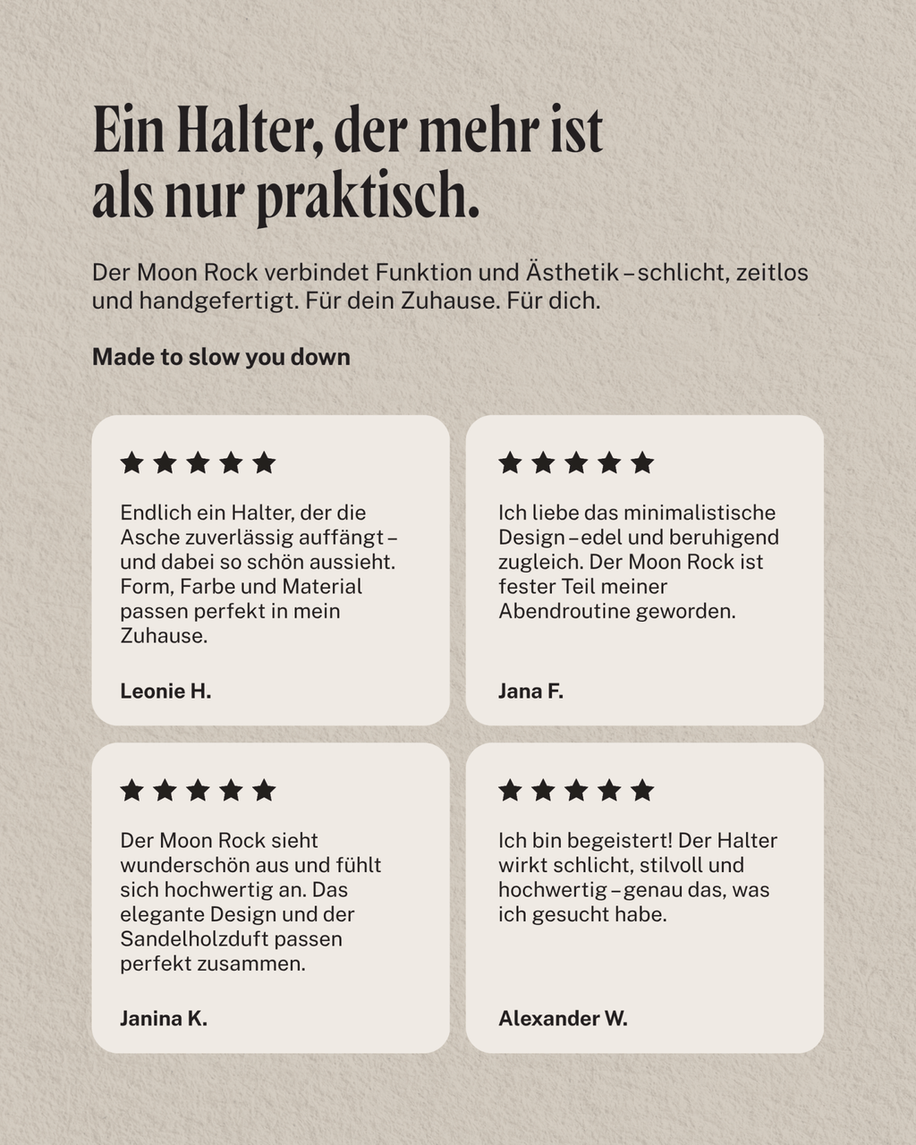 Moon Rock - Räucherstäbchenhalter