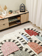 Rauda  Granada Arch Prayer Mat  | Soft, Lightweight Floral Arch Design | Multiple Colours Available