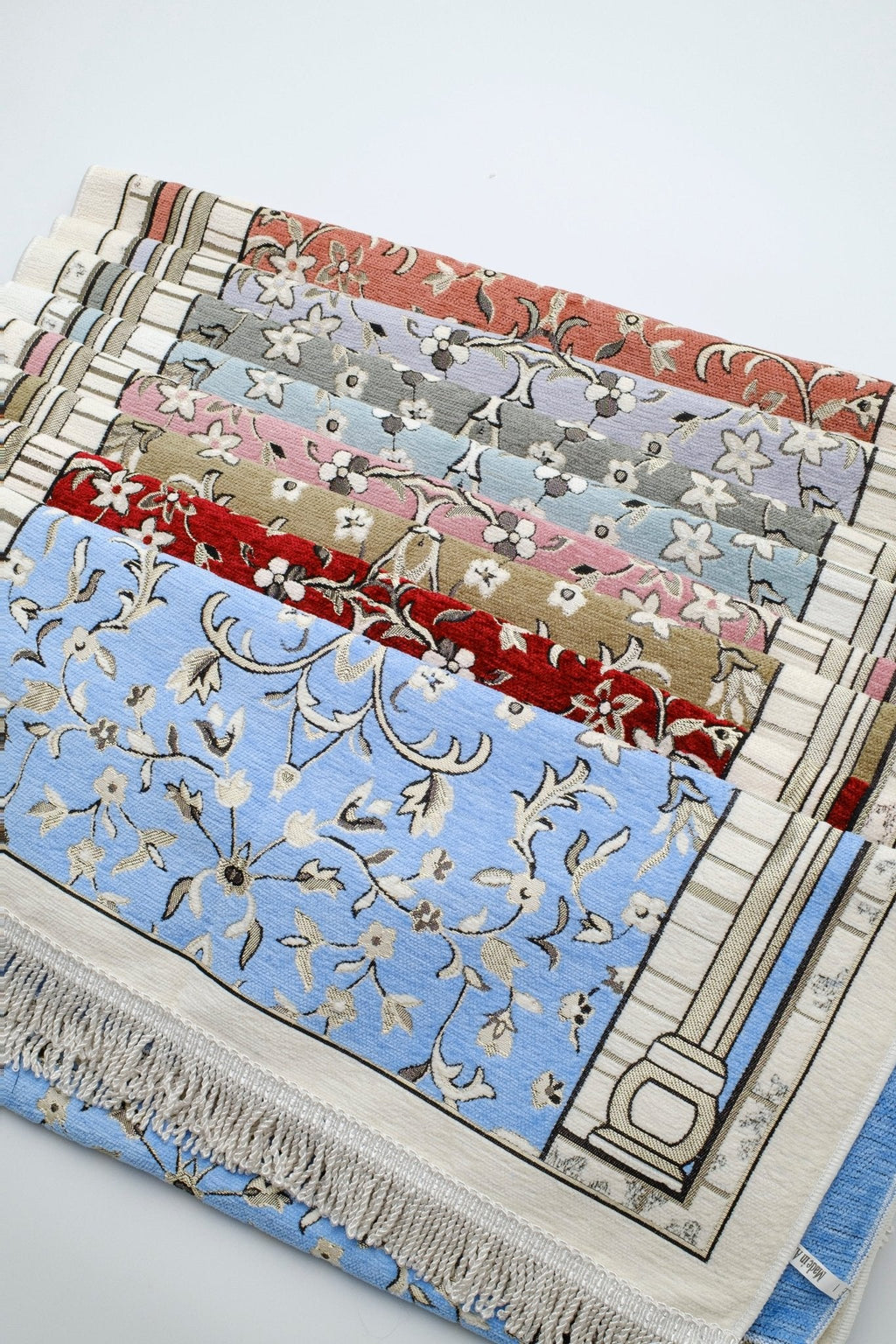 Rauda  Granada Arch Prayer Mat  | Soft, Lightweight Floral Arch Design | Multiple Colours Available
