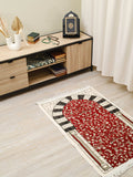 Rauda  Granada Arch Prayer Mat  | Soft, Lightweight Floral Arch Design | Multiple Colours Available