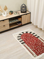 Rauda  Granada Arch Prayer Mat  | Soft, Lightweight Floral Arch Design | Multiple Colours Available
