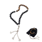 Tiger Eye Tasbih – 33 Beads | Natural Stone • Premium Dhikr Prayer Beads
